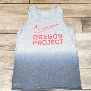 Nike Dri fit Oregon Project mens unreleased double run single tank grey sz M HTF